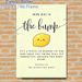 Baby Shower "How Big Is The Bump" Painting Poster, Cute Kawaii Lemon & Soft Calligraphy Poster, Fun Interactive Guess-the-bump-size Game For Baby_maomaolike.com