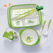 Bamboo Fiber Compartment Boys And Girls Tableware Set Dining Plate Children's Bowl Spoon_maomaolike.com
