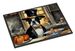 Boston Terrier Fall Kitchen Pumpkins Doormat Front Door Mat Indoor Outdoor Rugs For Entryway, Non Slip Washable Low Pile, 24H X 36W_maomaolike.com