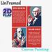US Founding Fathers Painting Poster, Vibrant Retro-style George Washington & Benjamin Franklin Portrait Poster, Informative Historical Content Ideal_maomaolike.com