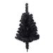 7.5FT Black Slim Artificial Christmas Tree Includes Foldable Metal Stand_maomaolike.com