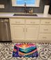Annual Larkspur In Color Memory Foam Kitchen Mat Machine Washable Anti-Fatigue Mat Cushion Comfort Bath Mat Or Kitchen Rug_maomaolike.com