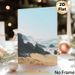 Coastal Figure Painting Poster, Misty Serene Seaside Scene Poster, Tranquil Atmospheric Artwork Suitable For Bedroom, Living Room Wall Decor_maomaolike.com