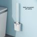 No Dead Angle Household No-Drill Toilet Brush Wall-Mounted Bathroom Silicone Set Cleaning Magic Tool_maomaolike.com