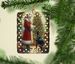 Doberman Pinscher And Santa Claus Porcelain Ornament Christmas Tree Hanging Decorations For Home Christmas Holiday, Rectangle, Gift, Multicolor_maomaolike.com