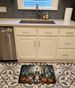 Sheltie Spooky Halloween Memory Foam Kitchen Mat Machine Washable Anti-Fatigue Mat Cushion Comfort Bath Mat Or Kitchen Rug_maomaolike.com