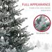 6ft Nordic Pine Artificial Christmas Tree With 795 Snow Flocked Tips, Foldable Metal Stand, Easy Assembly, Hinged Xmas Tree For Home Office Holiday_maomaolike.com