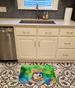 Siberian Husky Hippie Dawg Memory Foam Kitchen Mat Machine Washable Anti-Fatigue Mat Cushion Comfort Bath Mat Or Kitchen Rug_maomaolike.com