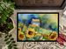 Sunflowers In Watercolor Doormat Front Door Mat Indoor Outdoor Rugs For Entryway, Non Slip Washable Low Pile, 24H X 36W_maomaolike.com