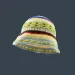 Hot Sale 2024 Women Fashion Crochet Bucket Hat Handmade Knit Cute Striped Beanie Designer_maomaolike.com