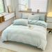 Solid Color Milk Four-Piece Winter Carved Velvet Thickened Three-Piece Set Duvet Cover Bed Sheet Bedding Wholesale_maomaolike.com