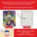 White Poodle King Of Mardi Gras Porcelain Ornament Christmas Tree Hanging Decorations For Home Christmas Holiday, Rectangle, Gift, Multicolor_maomaolike.com