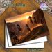 Motocross Themed Painting Poster, Dynamic Sunset Canyon Off-road Race Poster, Captures Thrilling Motocross Riding Action, Ideal For Living Room_maomaolike.com