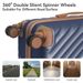 Luggage Sets ABS Hardshell 3pcs Luggage, Lightweight Durable Suitcase Sets Spinner Wheels Suitcase With TSA Lock 20''24''28'' Available(Navy Blue)_maomaolike.com