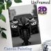 Motorcycle & Sports Car Themed Painting Poster, Monochrome Sleek Vehicle Close-up Poster, Stylish Automotive Decor Ideal For Garage, Living Room Or_maomaolike.com