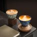 Kiln Change Coffee Set Retro Coarse Pottery Creative Niche Design Ceramic Latte Art Cup High Aesthetic_maomaolike.com