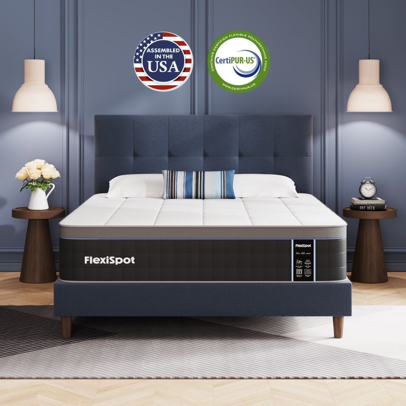 Queen Size Mattress, 13 Inch Memory Foam Mattress Bed In A Box, Innerspring Hybrid Queen Size Mattress For Pressure Relief, Motion Isolation,_maomaolike.com