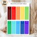 Multiplication Table Painting Poster, Vibrant Color-coded Math Chart Poster, Practical Educational Aid To Support Arithmetic Learning Ideal For Study_maomaolike.com