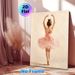 Ballerina Themed Painting Poster, Soft-toned Impressionist-style Poster, Graceful Ballerina In Pink Tutu Design, Elegant Wall Decor For Bedroom, Dance_maomaolike.com