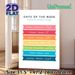 Days Of The Week Multilingual Painting Poster, Vibrant Color-coded Multilingual Days Chart Poster, Useful For Language Learning, Ideal For Study_maomaolike.com