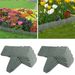 20 PCS Cobbled Stone Effect Plastic Garden Lawn Border Edging_maomaolike.com