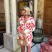 Women's Clothing summer printed short skirt lapel loose women's shirt casual suit_maomaolike.com