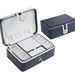 Double Layer Jewelry Box Organizer Large Capacity PU Leather Storage Ring Box Earrings Studs Jewelry Display Jewelry Packaging_maomaolike.com