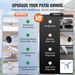 VEVOR Manual Retractable Awning, 8 X 7 Ft Outdoor Patio Awning Retractable Sun Shade, Water-Resistant Polyester Patio Door Window Awning Sunshade Shelter With Crank Handle For Backyard, Balcony_maomaolike.com