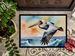 Pelican Soaring Doormat Front Door Mat Indoor Outdoor Rugs For Entryway, Non Slip Washable Low Pile, 24H X 36W_maomaolike.com