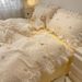 Wholesale INS Korean Style Princess Soft Naked Sleep Double Layer Gauze Full 4-Piece Lace Trim Pure Cotton Four-Piece Set_maomaolike.com