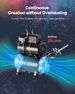 Airbrush Kit, 1/6 HP, Air Brush Kit With Air Compressor And Tank, 1 Dual-Action Professional Airbrush With 1 Tip, Hose, Acrylic Paint, 2 Fans, For Cake Decorating, Model Painting, Nail Art_maomaolike.com