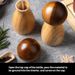 Mushroom Shaped Pepper Grinder Wooden Kitchen Grinding Tool_maomaolike.com