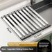 304 Stainless Steel Sink Dish Rack – Foldable, Expandable Drainer Basket For Dishes, Cups & Utensils (Space-Saving,_maomaolike.com