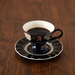 Light Luxury Ceramic Coffee Cup Set, Niche Retro High Footed Coffee Cup Plate, High Appearance Afternoon Tea Cup Gift Box Set_maomaolike.com