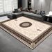 Living Room Rug Large Size Gorgeous Gold Frame Design Bedroom Rug Plush Thickened Machine Washable Thickened Underlay Interior Decorative Rug_maomaolike.com