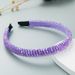 Pdmcms European and American Popular Fishing Line Woven String Crystal Headband Ins Korean Version High-end Facial Wash Headband_maomaolike.com