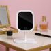 New LED Tray Style Square Round Makeup Rechargeable Fill Light Mirror Desktop Touch Three-Level Dimmable_maomaolike.com