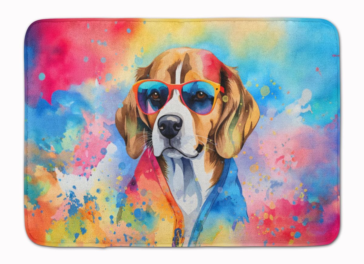 Beagle Hippie Dawg Memory Foam Kitchen Mat Machine Washable Anti-Fatigue Mat Cushion Comfort Bath Mat Or Kitchen Rug_maomaolike.com
