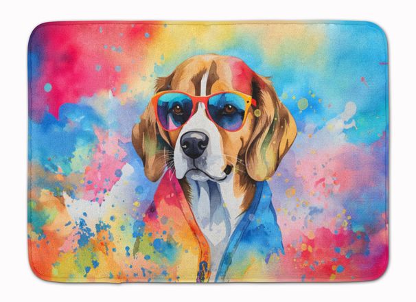 Beagle Hippie Dawg Memory Foam Kitchen Mat Machine Washable Anti-Fatigue Mat Cushion Comfort Bath Mat Or Kitchen Rug_maomaolike.com