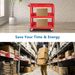 Tool Cart On Wheels, 3 Tier Rolling Mechanic Tool Cart, Heavy Duty Steel Utility Cart W/Lockable Wheels, 450 LBS Capacity Industrial Service Cart For Garage, Warehouse, Workshop (Bright Red)_maomaolike.com