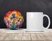 Colorful Iris Large Sandstone Coasters Pack Of 4 Absorbent Round Coasters Decor Gifts For Men Or Women, 4 In, Multicolor_maomaolike.com