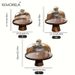 Japanese Wooden Tray Food With Glass Lid Fruit Cake Dessert Nut Snack Kitchen Storage Box_maomaolike.com