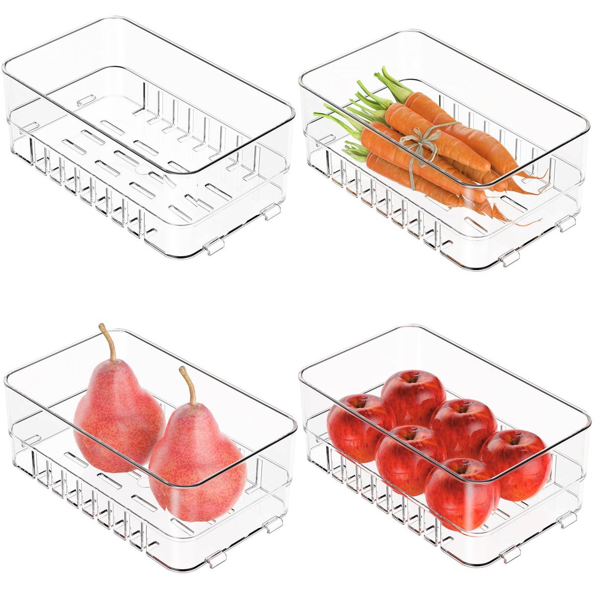 Organizador Nevera Y Cocina - Caja De Almacenamiento Ajustable Para Frigorífico, Cajones Y Armarios - Ahorra Espacio Y Ordena Alimentos_maomaolike.com