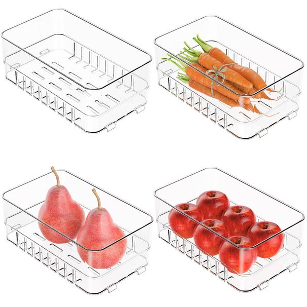 Organizador Nevera Y Cocina - Caja De Almacenamiento Ajustable Para Frigorífico, Cajones Y Armarios - Ahorra Espacio Y Ordena Alimentos_maomaolike.com