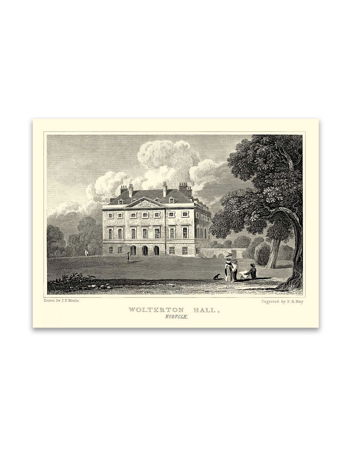 The Quintessential Appearance Of 19th-century English Country Estates, Neoclassical, Georgian Manor Houses, Riverside Pastures_maomaolike.com