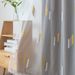 2 Panels Double Layer Curtains, Nordic Embroidery Sheer & Blackout 2-in-1, For Living Room Bedroom_maomaolike.com