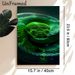 Green Snake Painting Poster, Vivid Realistic Close-up Reptile Poster, Detailed Textured Scale Design, Suitable For Home Office, Living Room Decor_maomaolike.com