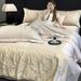 Wholesale Washed Silk Embossed Jacquard Summer Cool Embroidered Air Conditioning Four-Piece Set Machine Washable Thin Quilt_maomaolike.com