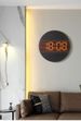 Round Minimalist Living Room Personality Creative Decorative Wall Cream Style Home Hanging Clock G218B_maomaolike.com