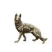 Solid Figurine Wealth-Enhancing Wolf Dog Brass Art Pet Copper Handle Antique-Style Distressed Sculpture Antique Bronze Artifact_maomaolike.com